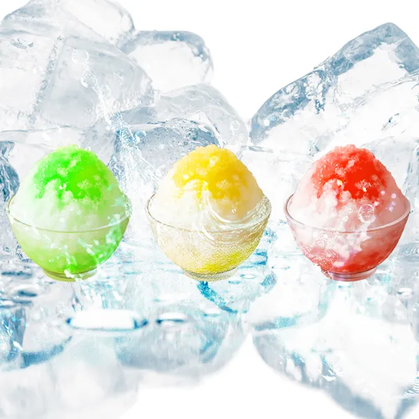 涼しげな、かき氷